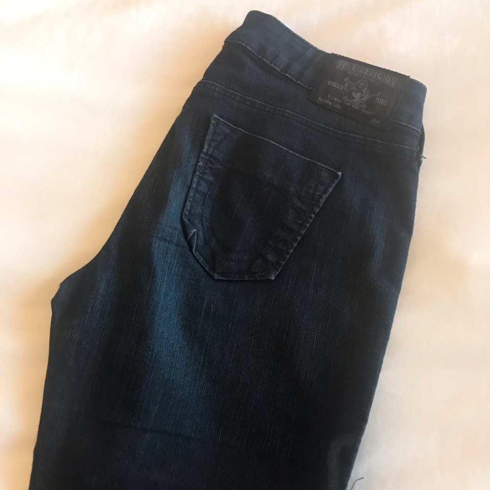 True Religion Jeans, low rise, flare, size 27
